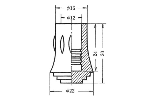 パイプ用ゴム脚　ＫＰー１６