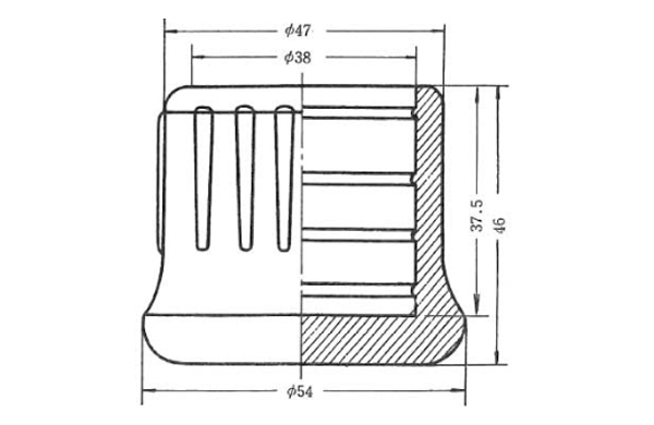 パイプ用ゴム脚　ＫＰー２３
