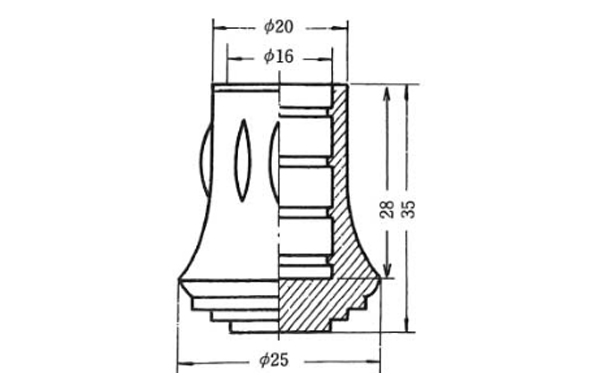 パイプ用ゴム脚　ＵＥＫＰー１７