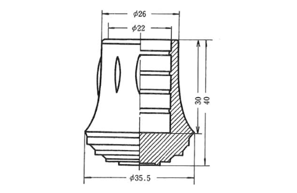 パイプ用ゴム脚　ＵＥＫＰー１９