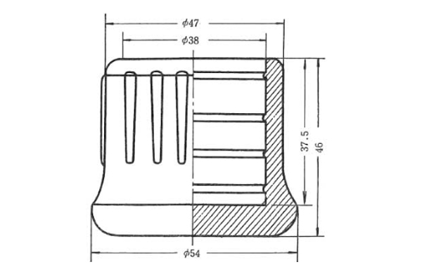 パイプ用ゴム脚　ＵＥＫＰー２３