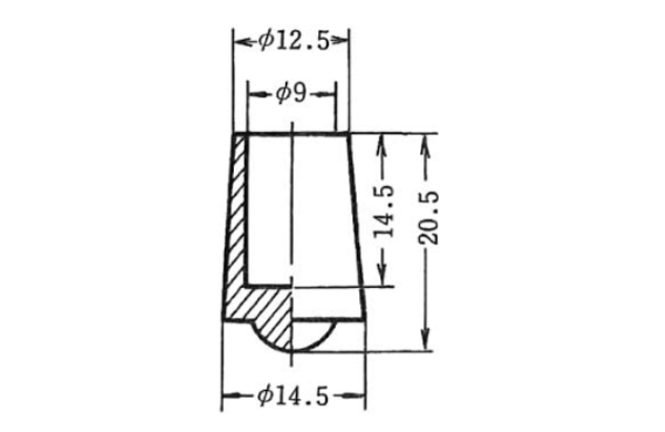 パイプ用ゴム脚　ＵＣＫＰー１０９