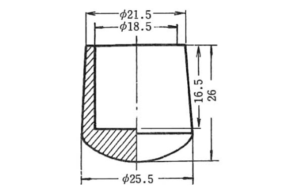 パイプ用ゴム脚　ＵＣＫＰー１２６