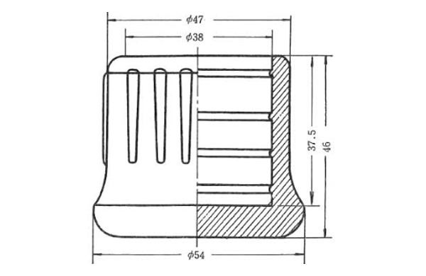 パイプ用ゴム脚　ＵＣＫＰー２３