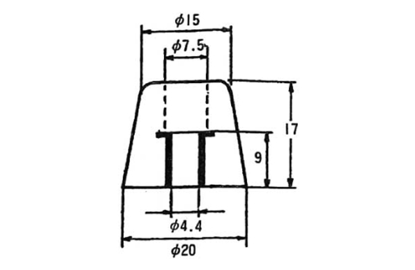 Ｔ型Ｗ入ゴム脚　ＵＣＴＰー２０１