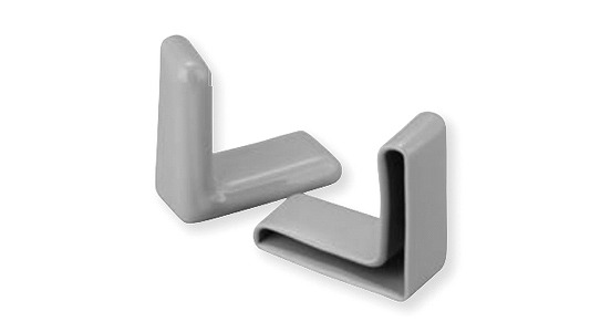 保護キャップ　Ｌアングル用（灰）