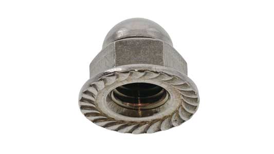 フランジ袋ナット　セレート付