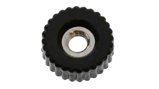 化粧ナット（貫通・黒（Ｋー１