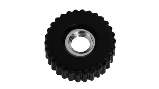 化粧ナット（貫通・黒（Ｋー２