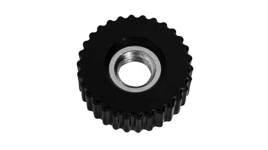 化粧ナット（貫通・黒（Ｋー３