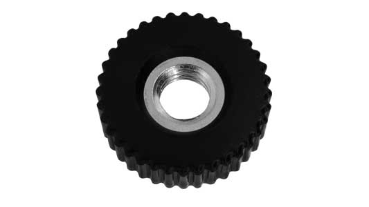 化粧ナット（貫通・黒（Ｋー４