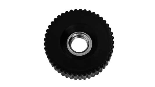 化粧ナット（貫通・黒（Ｋー５