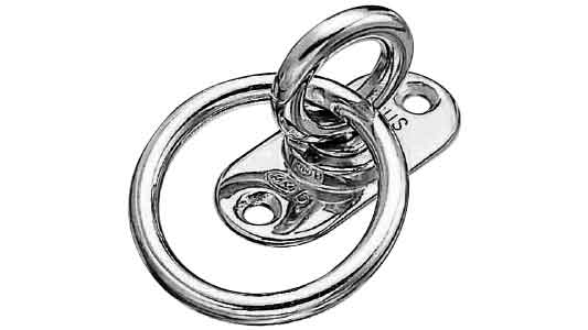 回転パッドアイ丸カン