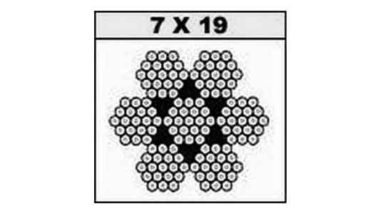 ワイヤーロープ７Ｘ１９（２００Ｍ