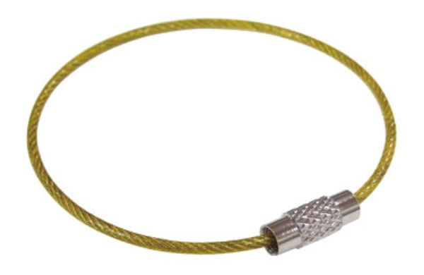 キーワイヤービニコート　黄色