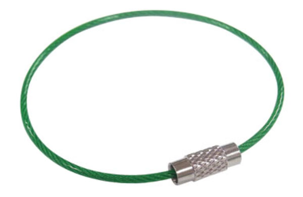 キーワイヤービニコート　緑色