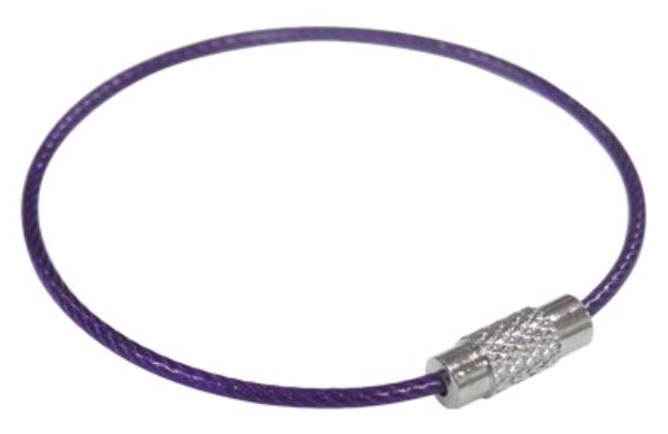 キーワイヤービニコート　紫色