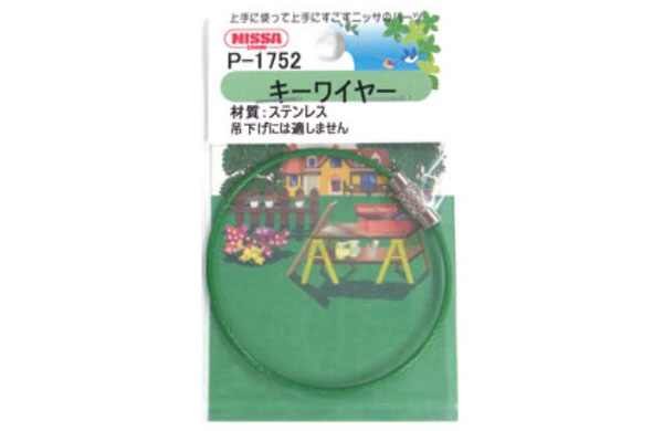 キーワイヤービニコートパック　緑