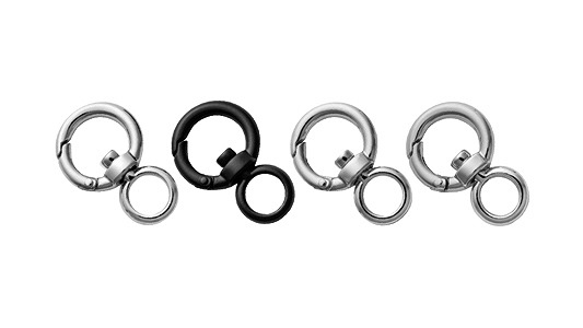 スイベル付きカラビナ（カラーキー