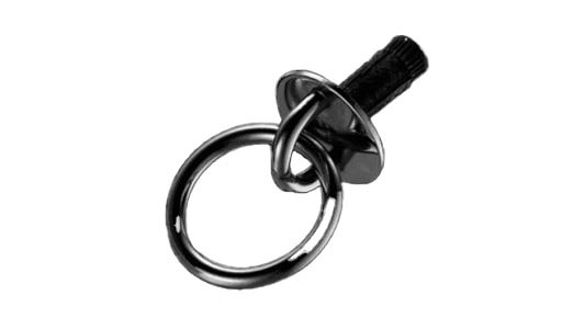 ブロンズネジ込ラウンドアイ丸カン