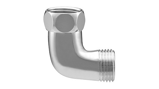 ナット付フレキ用エルボ（クローム