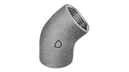 ４５°エルボ（帝国製