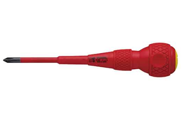 ＋ボールグリップ絶縁ドライバー