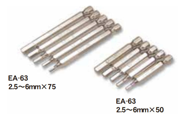六角棒ビット　ＥＡ－６３