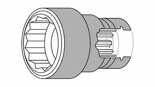スプラインドライブＩソケット