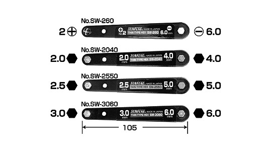 薄型Ｗレンチ　ＳＷ
