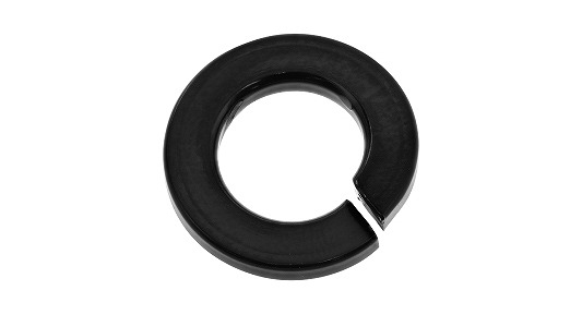 スプリングワッシャー電着塗装（黒