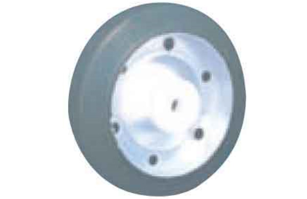 ゴム車輪　ＣＮＣ（グレー）