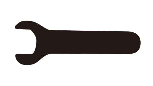 キャスター専用スパナ（片口）