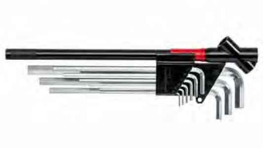 六角棒レンチロング　９本セット