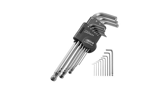 六角棒レンチセット　ＢＷＭ９Ｓ