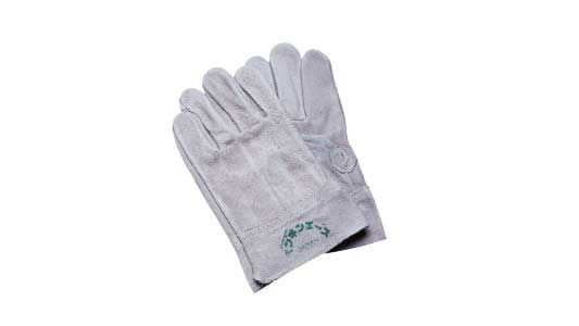 国産床革手袋　内縫