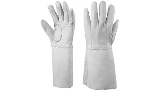 牛床革溶接用手袋５本１７１２－７