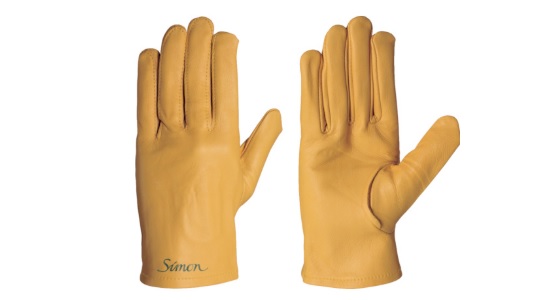 ＳＩＭＯＮ牛本革手袋７１４Ｐ黄色