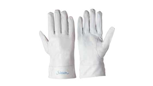 ＳＩＭＯＮ牛本革手袋　７１５白