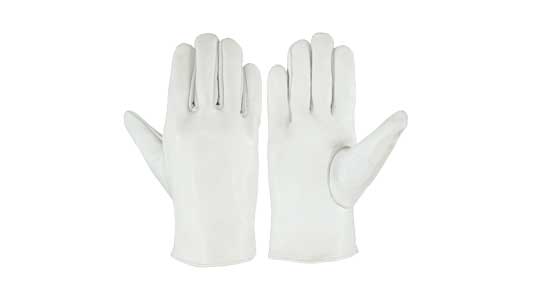 ＳＩＭＯＮ牛本革手袋　７１０Ｐ白