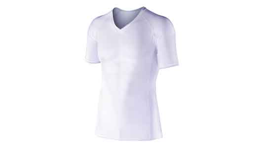 冷感Ｖネック半袖ＪＷ－６２２白