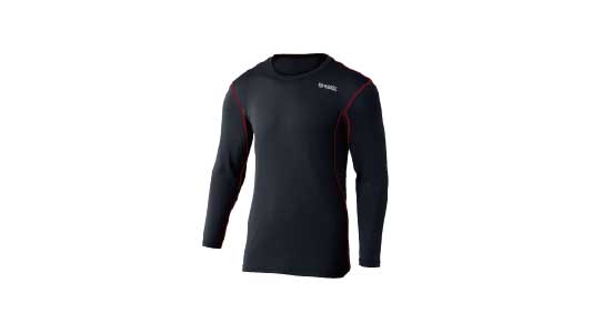 Ｄメッシュ長袖ＪＷ－６０１黒赤