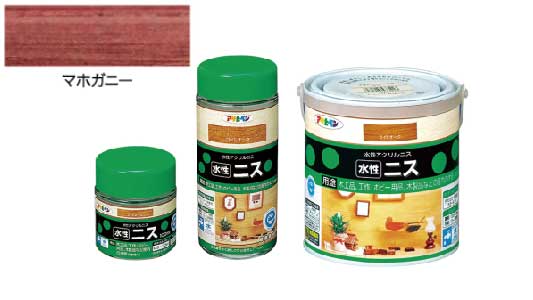 水性ニス（マホガニー）