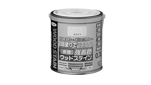 水性強着色ウッドステインホワイト