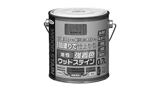 油性強着色ウッドステインＬオーク