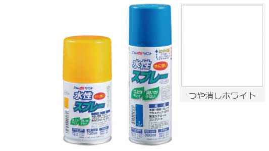 水性スプレー（つや消しホワイト