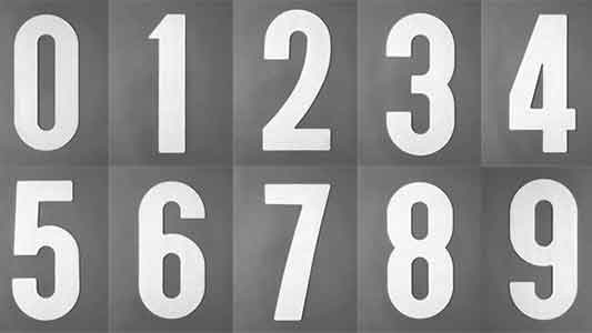 フロアサイン　ナンバー小