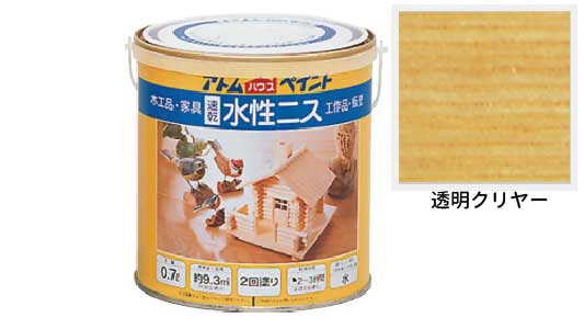 水性ニス（透明クリヤー