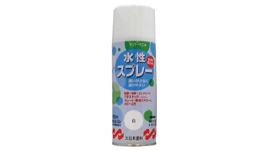 水性スプレー　白
