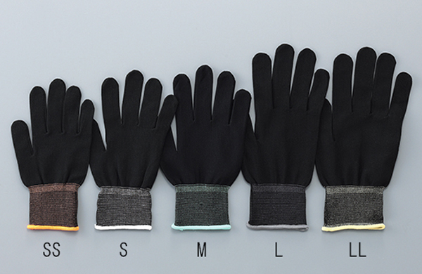 インナー手袋ブラックナイロン